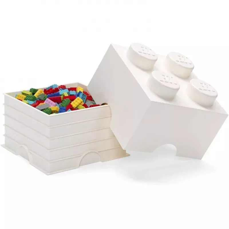 Bloque de almacenamiento LEGO Room Copenhagen 4 blan – LEGO 40031735 Bloque de almacenamiento para organizar juguetes y objetos pequeños
