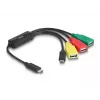 Hub USB DeLOCK 4 puertos USB 2.0 con cable USB Type-C a 3 x USB-A hembra + 1 x USB-C macho