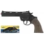 Revólver de policía de juguete Pulio modelo 123/6 – metal, 12 cartuchos
