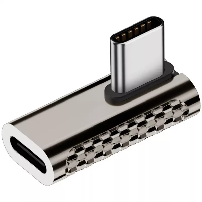 Adaptador de cable 4smarts 540464 USB-C a USB-C plateado