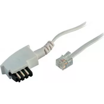 Cable de teléfono S/CONN TAE-F conector macho Western 6/4 universal Blanco 6 m - ShiverPeaks