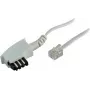 Cable de teléfono S/CONN TAE-F conector macho Western 6/4 universal Blanco 6 m - ShiverPeaks