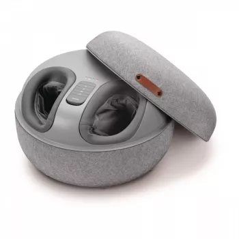 Masajeador de pies Beurer Shiatsu FM 120 2 en 1 gris — masajeador eléctrico de pies y tobillos, rodillos Shiatsu, intensidad ajustable