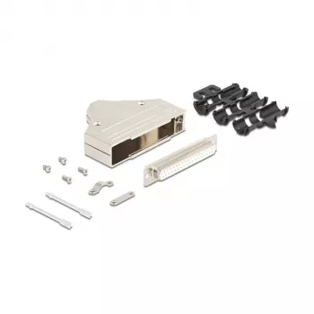 Conector de cable DeLOCK 67137 D-Sub de 37 pines plata conector hembra