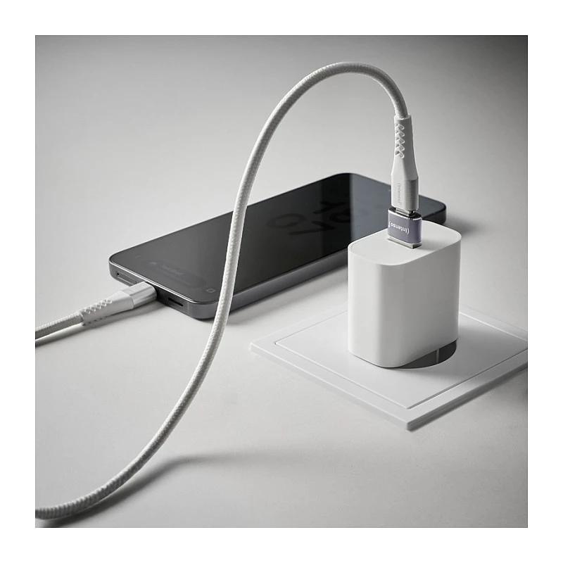 Intenso Pack de 3 Adaptador USB USB-A -> USB-C C480C aluminio