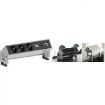 Alargador de corriente Bachmann 3x Schuko 1x CAT6 1x USB3.0 1.5m