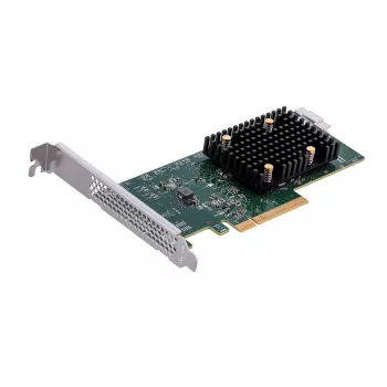 Adaptador HBA interno Broadcom 9500-8i — PCIe SAS/SATA 12 Gbit/s, NVMe, perfil completo/perfil bajo