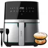 Freidora de aire CECOTEC Cecofry Full Inox Pro 5500 Pro con accesorios