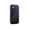 WD My Passport SSD WDBAGF0010BBL - SSD - cifrado - 1 TB - externo (portátil) - USB 3.2 Gen 2 (conector USB-C) - AES de 256 bits - Azul medianoche