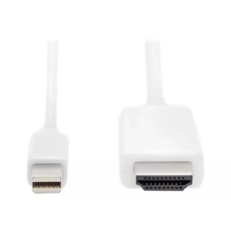 Digitus ASSMANN - Cable adaptador - Mini DisplayPort macho a HDMI macho - 2 m - triple aislamiento - blanco - moldeado, compatible con 4K (AK-340304-0