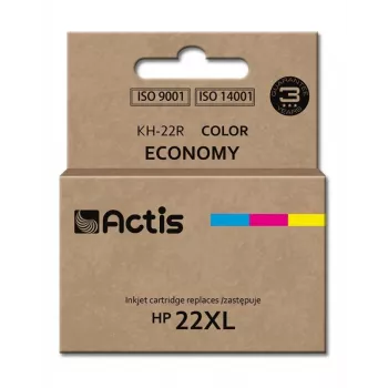 Tinta Actis KH-22R (sustituto de HP 22XL C9352A; estándar; 18 ml; color: cian, magenta, amarillo)