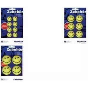 Franken GmbH 6 FRANKEN Happy Magnets Imanes con motivo Ø 3,0 cm