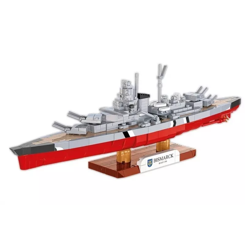 Set de construcción Cobi acorazado Bismarck modelo, 590 piezas