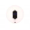 NeXtime Reloj 2615ro Focus, Ø25 cm, reloj de pared, blanco/rojo