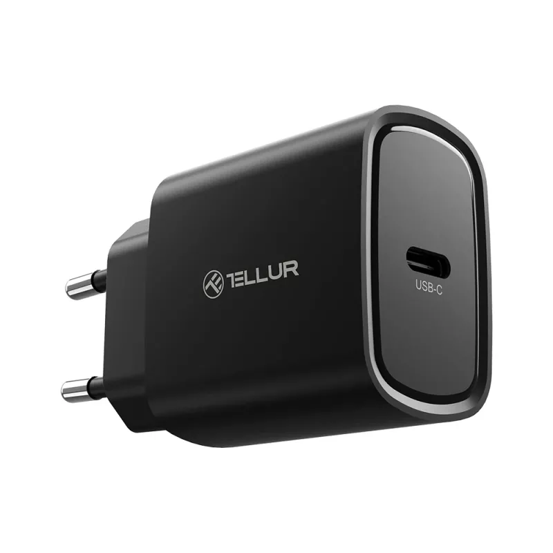 Tellur cargador de red USB-C PD 20W negro