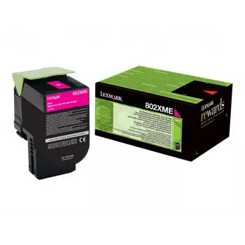 Tóner Lexmark Cartridge 802XME magenta 3000 páginas