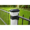 GB128 Lámpara solar LED para postes de valla y jardín, Negro - Verde Blue