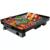 Parrilla de mesa Magnet 1800, plancha eléctrica negra/plata, 1.800 vatios