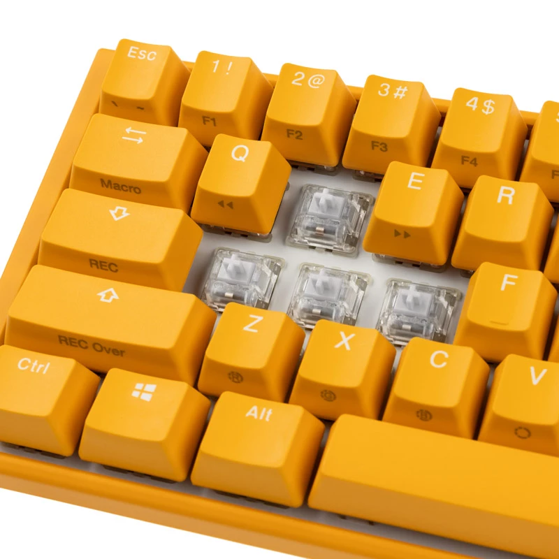 Teclado gaming Ducky One 3 Yellow RGB LED MX-Clear US