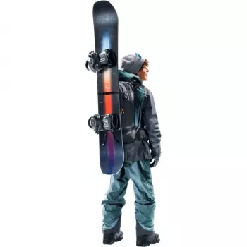 Mochila DEUTER Freerider Pro 34+ — mochila técnica de esquí de travesía freeride, 34 L, negra, portacasco, cinturón lumbar