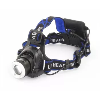 Linterna frontal ESPERANZA EOT005 — LED Cree T6, 3W, 600 lm, AA x2, carcasa de aluminio, impermeable, resistente a impactos, cinta ajustable