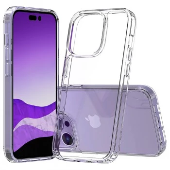 Funda para móvil SCREENOR BUMPER para iPhone 15 Pro, TPU transparente, compatible con 6,1