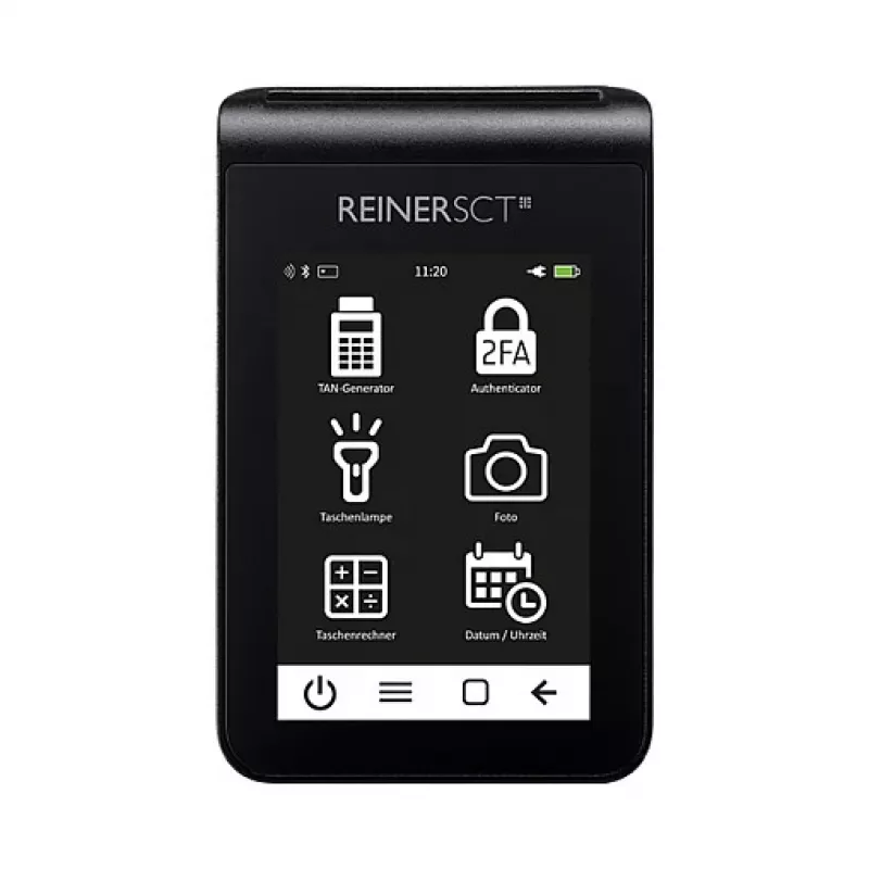 ReinerSCT tanJack deluxe Lector de tarjetas generador TAN, negro, USB Type-C