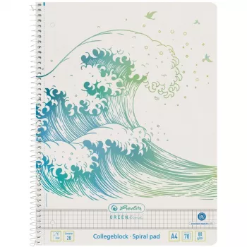 Bloc de notas A4 Herlitz GREENline 70 hojas