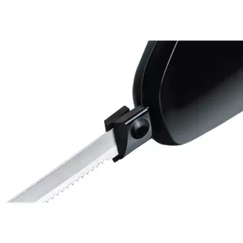 Cuchillo eléctrico Rommelsbacher EM 150 120 W – cuchillas de acero inoxidable, longitud útil de cuchilla 15 cm, negro