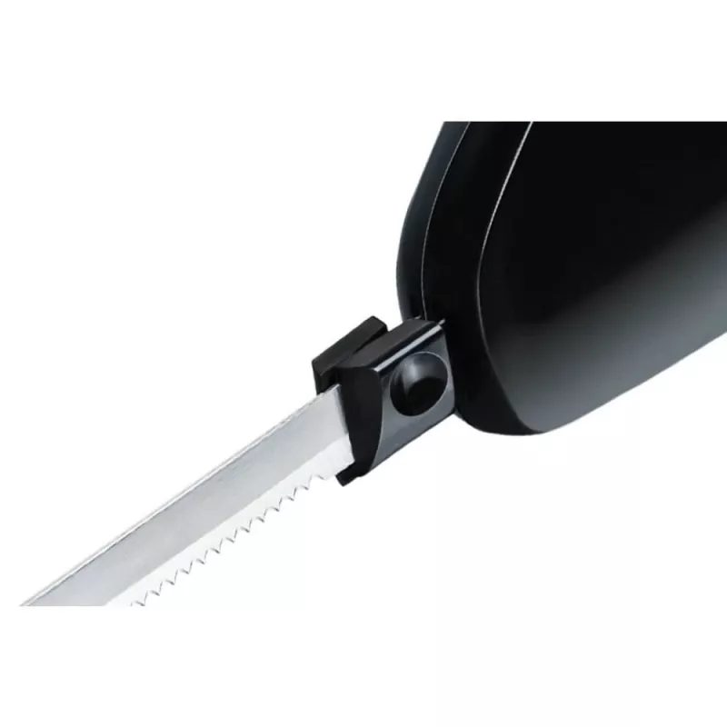 Cuchillo eléctrico Rommelsbacher EM 150 120 W – cuchillas de acero inoxidable, longitud útil de cuchilla 15 cm, negro