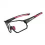 Rockbros 10135 Gafas de ciclismo fotocromáticas UV400, negro y rojo