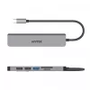 Hub USB-C Unitek 7en1 aluminio PD 100W 5 Gbps — adaptador multipuerto con Power Delivery