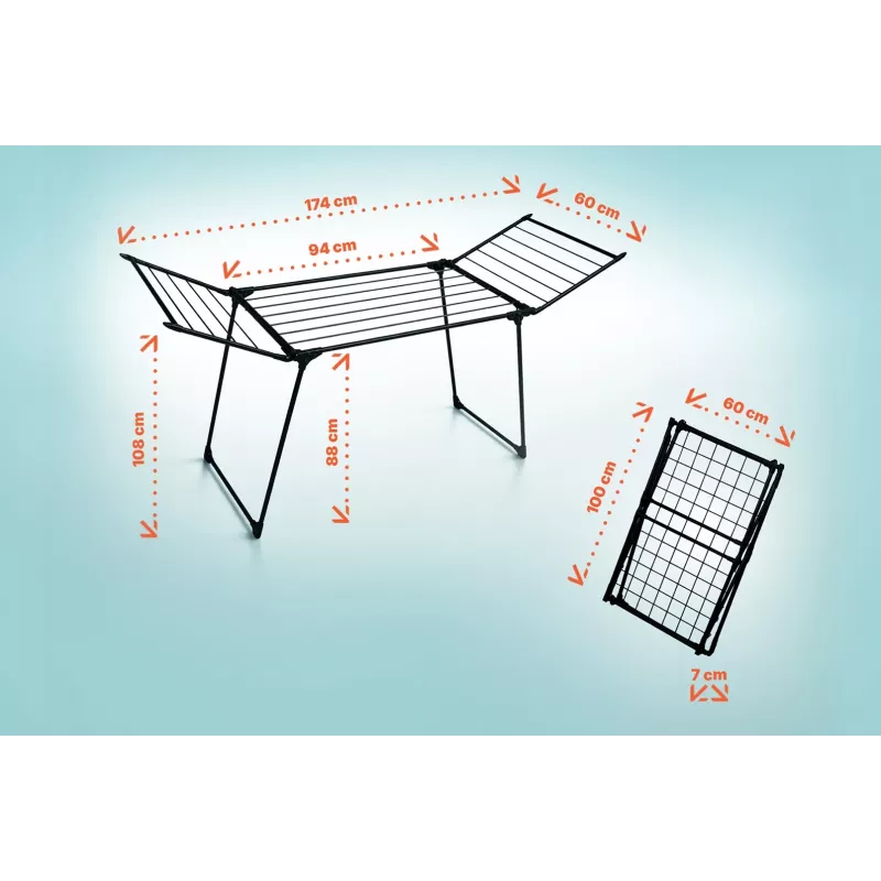Tendedero PROMIS SCOPELLO, extensible, negro