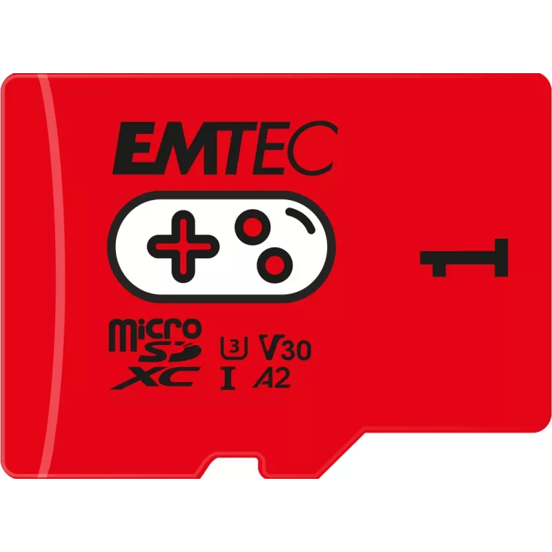 Memoria flash Emtec 1TB UHS-I U3 V30 A2 Gaming Rouge ECMSDM1TXCU3G