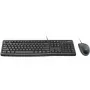 Teclado de sobremesa MK120, con cable, USB, QWERTZ, negro, ratón incluido