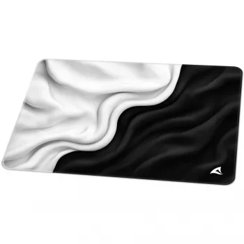 Sharkoon SKILLER SGP35 D1 Alfombrilla de ratón gaming, tamaño M, negro/blanco