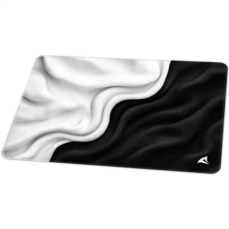 Sharkoon SKILLER SGP35 D1 Alfombrilla de ratón gaming, tamaño M, negro/blanco