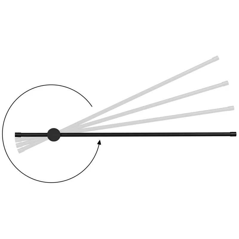 Activejet lámpara de pared LED AJE-HILTON negro NW