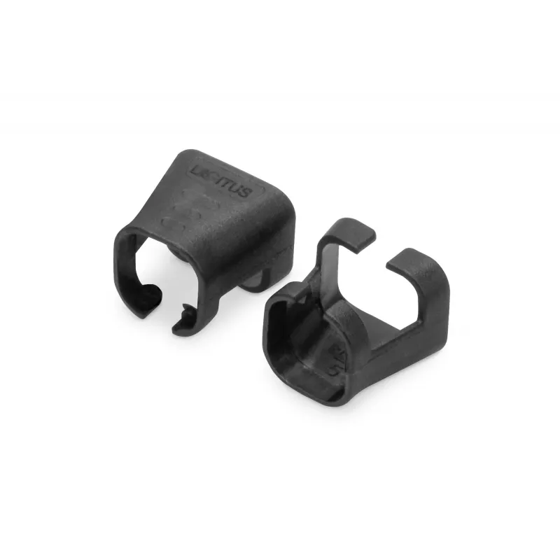DIGITUS - Clips para cables con codificación por colores - para cables de parcheo - negro (paquete de 100) (A-CC-BL)