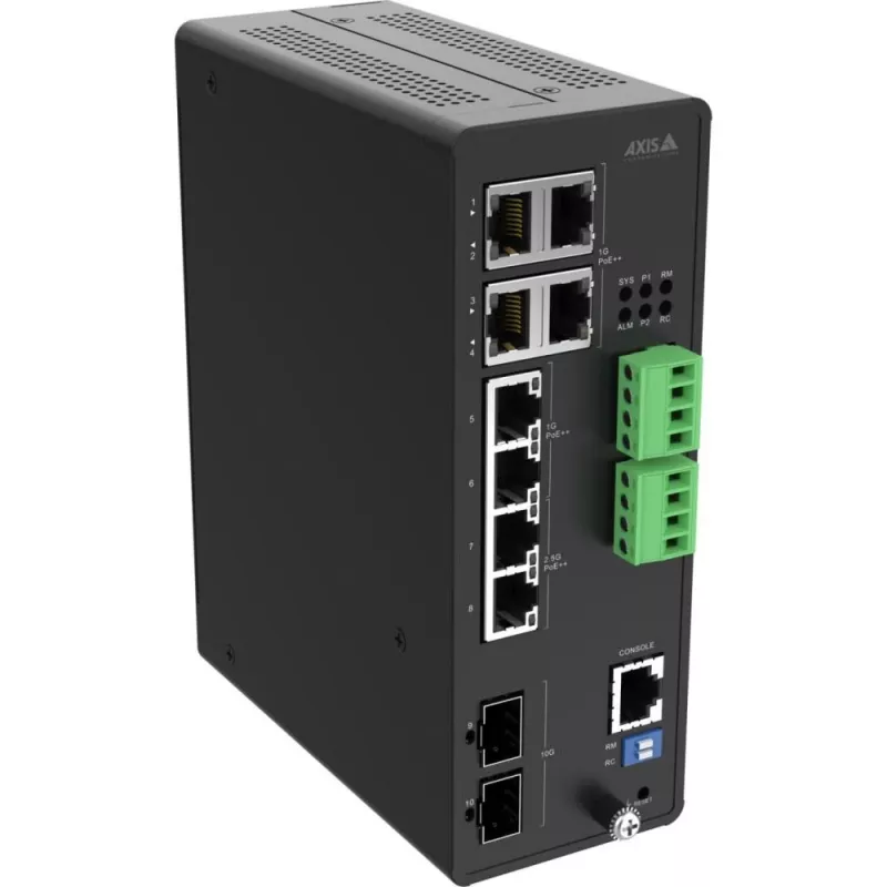 Switch gestionado Axis 02621-001 10G Ethernet 8 puertos PoE