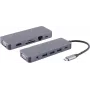 Dock para portátil S/CONN 14-05028 con cable USB 3.2 Gen 1 Type-C gris