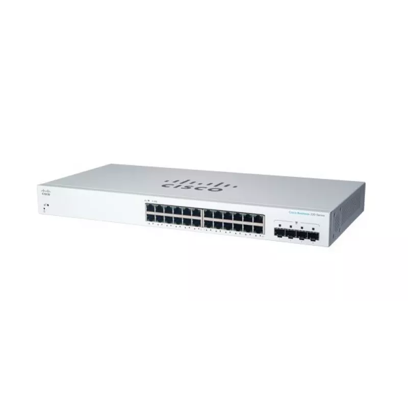 Switch gestionado L2 Gigabit Ethernet Cisco CBS220-24T-4G — 24x 10/100/1000 RJ-45, 4x SFP, 1U, 56 Gbit/s