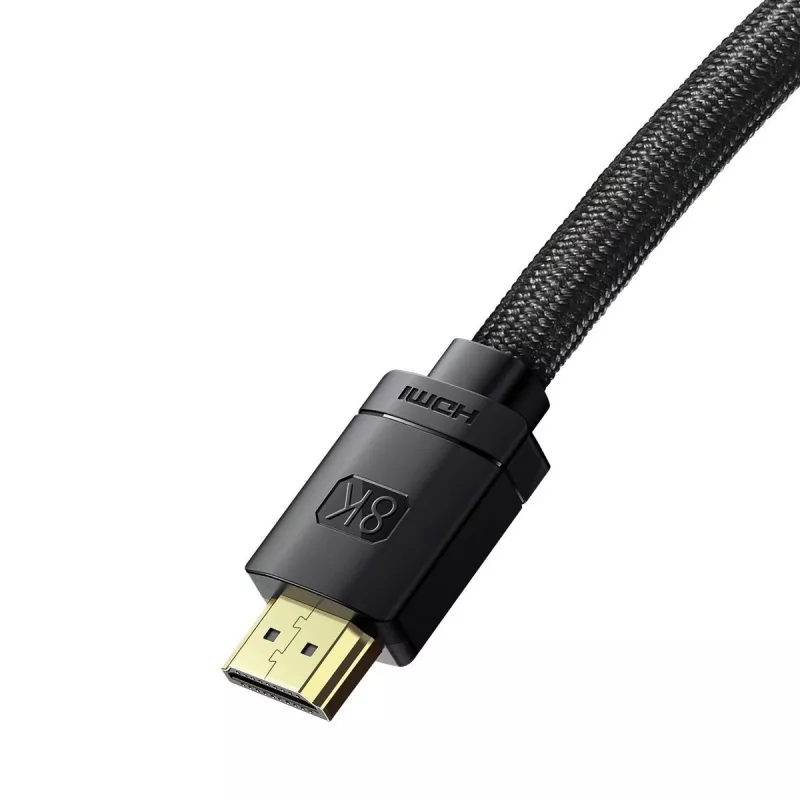 Cable HDMI 2.1 Baseus High Definition Series, 8K 60Hz, 3D, HDR, 48Gbps, 2 m (negro)