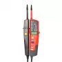 Comprobador de tensión y continuidad Unit UT18E con pantalla LCD y detección de tensión sin contacto
