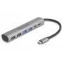 Dock para portátil DeLOCK 64232 con cable USB 3.2 Gen 1 Type-A Type-C gris