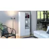 Estantería para oficina Top e Shop RS-80 BILY BIEL, aglomerado blanco, 7 baldas, 800×350×1800 mm