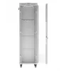 Lanberg FF01-6842-12SL armario rack de suelo de 19" 42U 600x800x2122 mm, puerta de cristal, LCD, flat pack, 1200 kg, IP20, gris