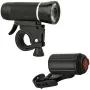Set de luces LED para bicicleta FISCHER ALU 30/15 lux – delantera 30 lx / trasera 15 lx, carcasa de aluminio, hasta 50.000 h de vida útil
