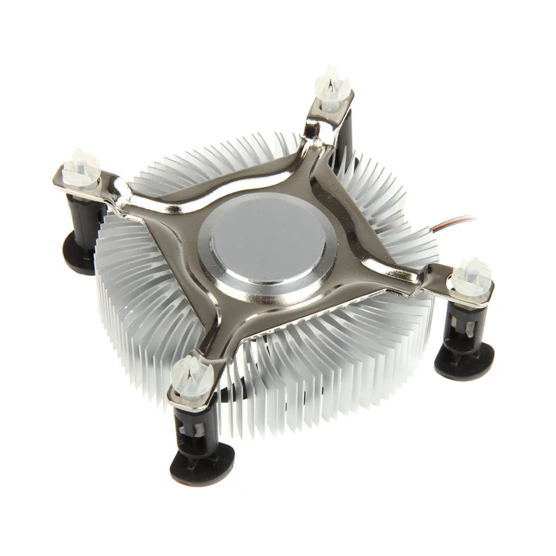 Disipador de CPU de perfil bajo Akasa AK-CC7122BP01, LGA775/LGA1156/LGA1155, aluminio, 75 mm