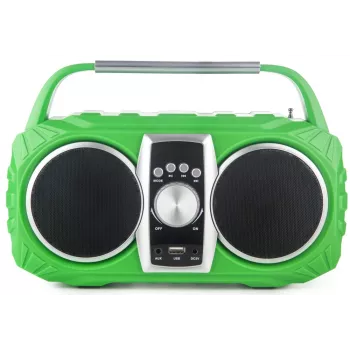 Radio despertador PRIME3 Prime3 APR71GR Neon — despertador con radio FM y pantalla LED